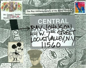 Correspondence art or mail art by Ray Johnson, 1994