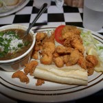 Acme Oyster House Gumbo and Po' Boy