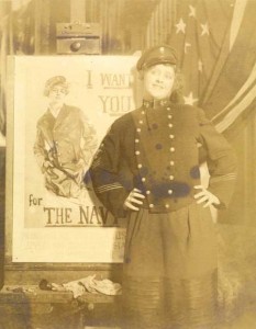 30:2  Nancy Palmer Christy modeling for a 1917 Navy recruitment poster.