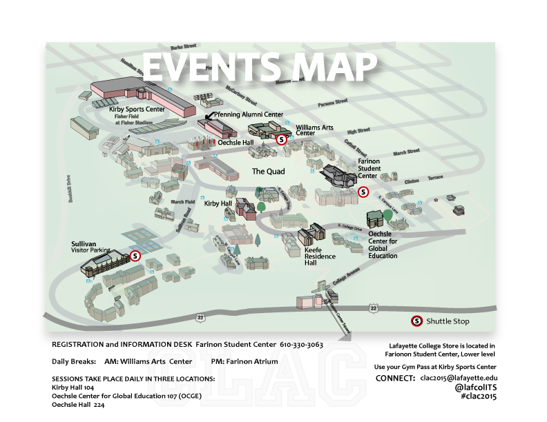Conference Events Map Clac 2015 Conference