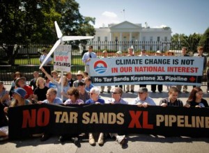 Figure 5 protest outside the White House in Washington D.C. over the Keystone XL Pipeline. (Action Network, 2014)