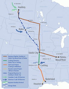 Figure 4 proposed route of the Keystone XL pipeline. (Transco Pipeline Project, 2014)