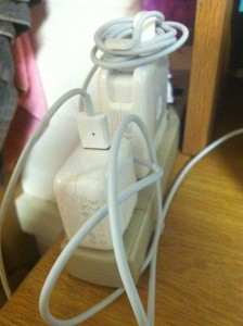 Main culprits of my energy use--my Macbook charger and IPad/IPhone charger