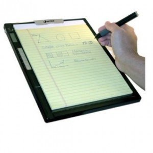 Electronic notepads look like actual paper pads!