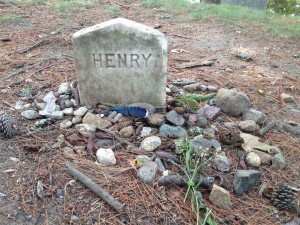 Gravestone in Sleepy Hollow cemetery