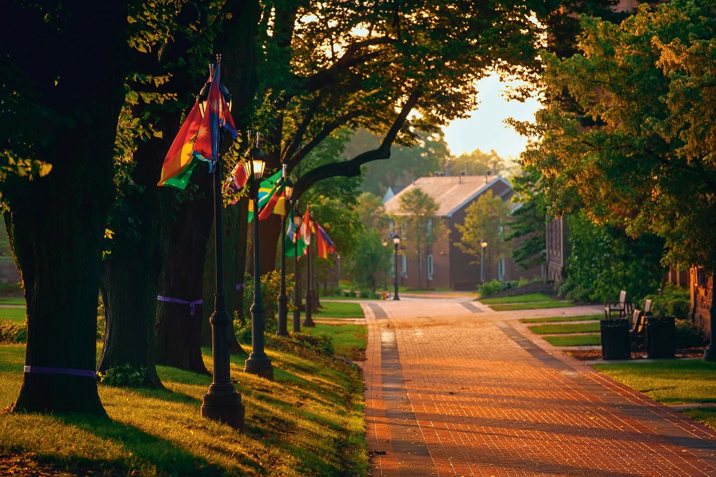 Flags on the Quad