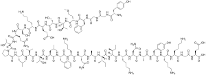 Structure of Beta-endorphin.