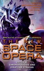 Cover art for The New Space Opera anthology