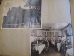 Photos of the old Delta Upsilon House, which was located where Farinon College Center is now.