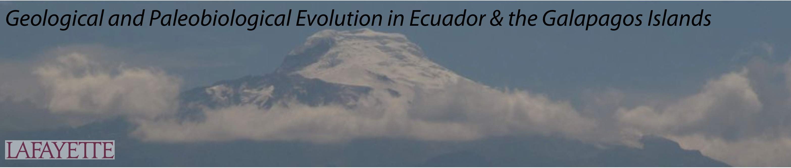 Geology 170- Ecuador & the Galapagos Islands