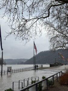 Deutsches Eck Flooded in Koblenz 