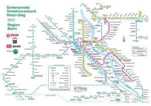 A map of the Bonn subway system