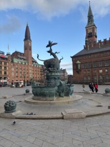 Statue in Copenhagen Central Square
