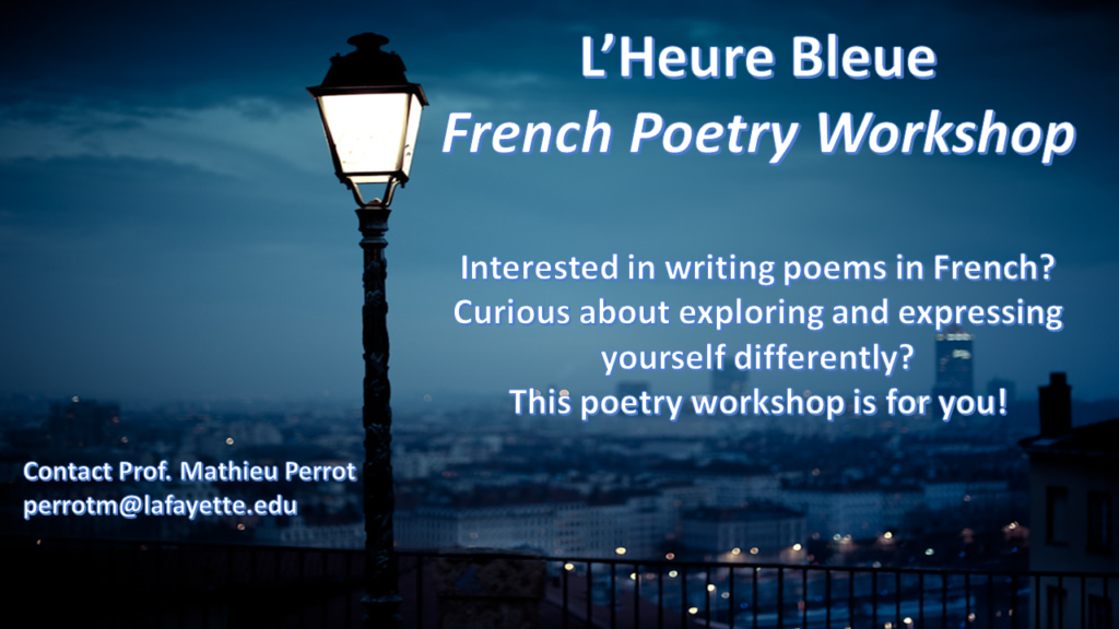 Poster French poetry