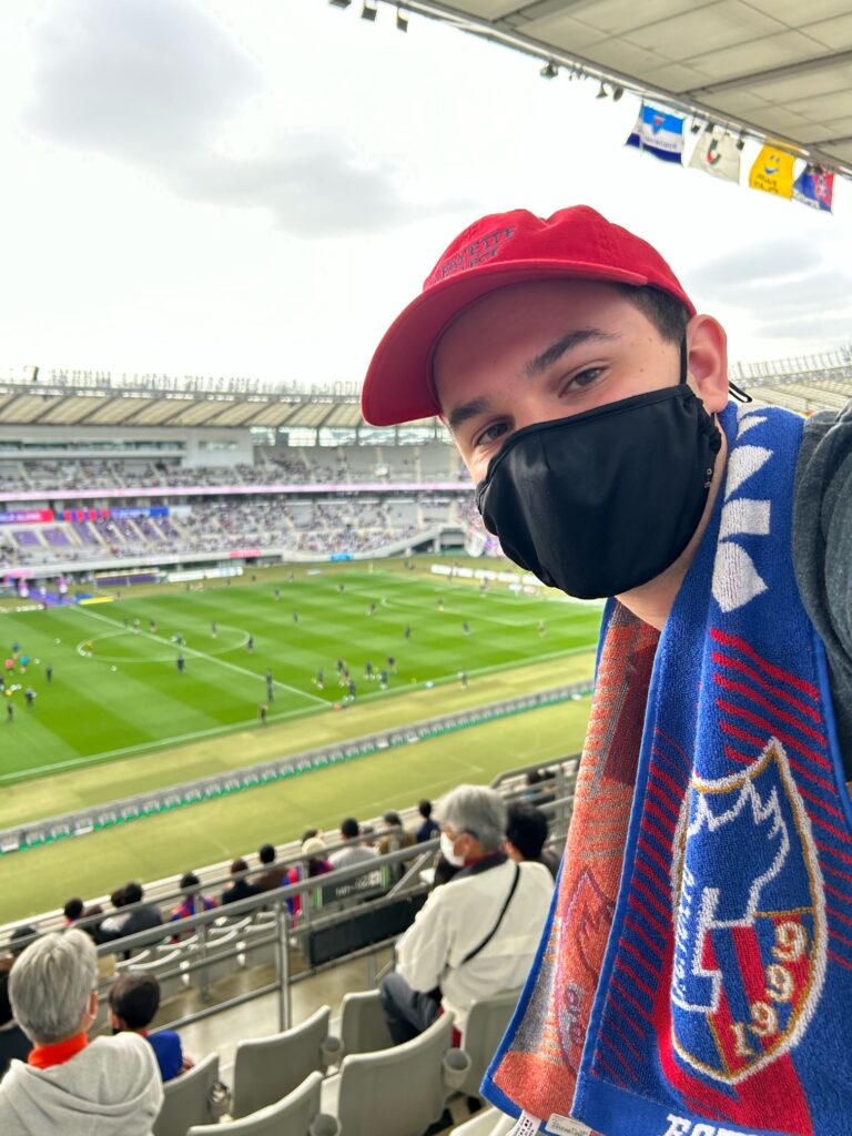 Ben at the FC Tokyo game
