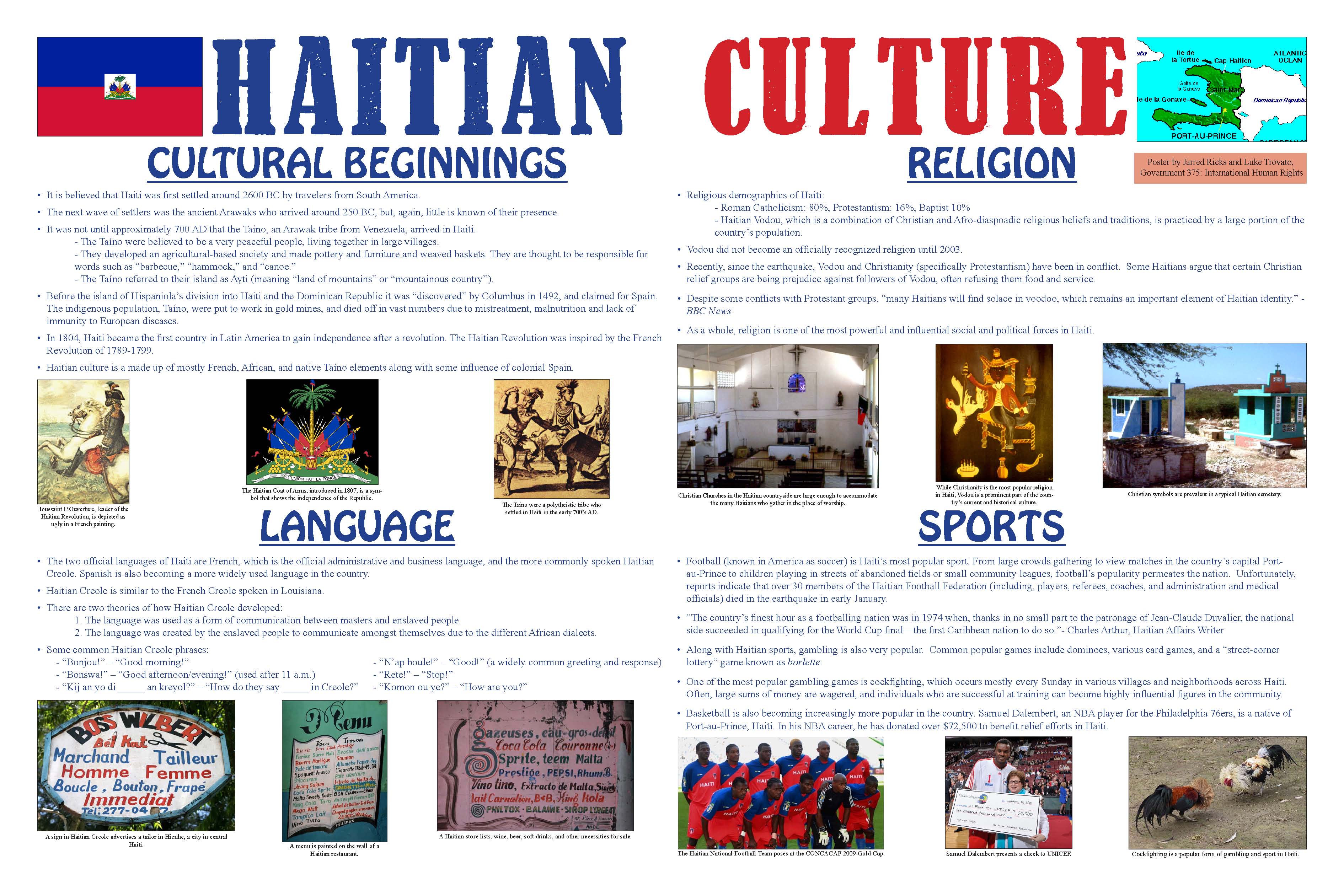 essay about haitian culture