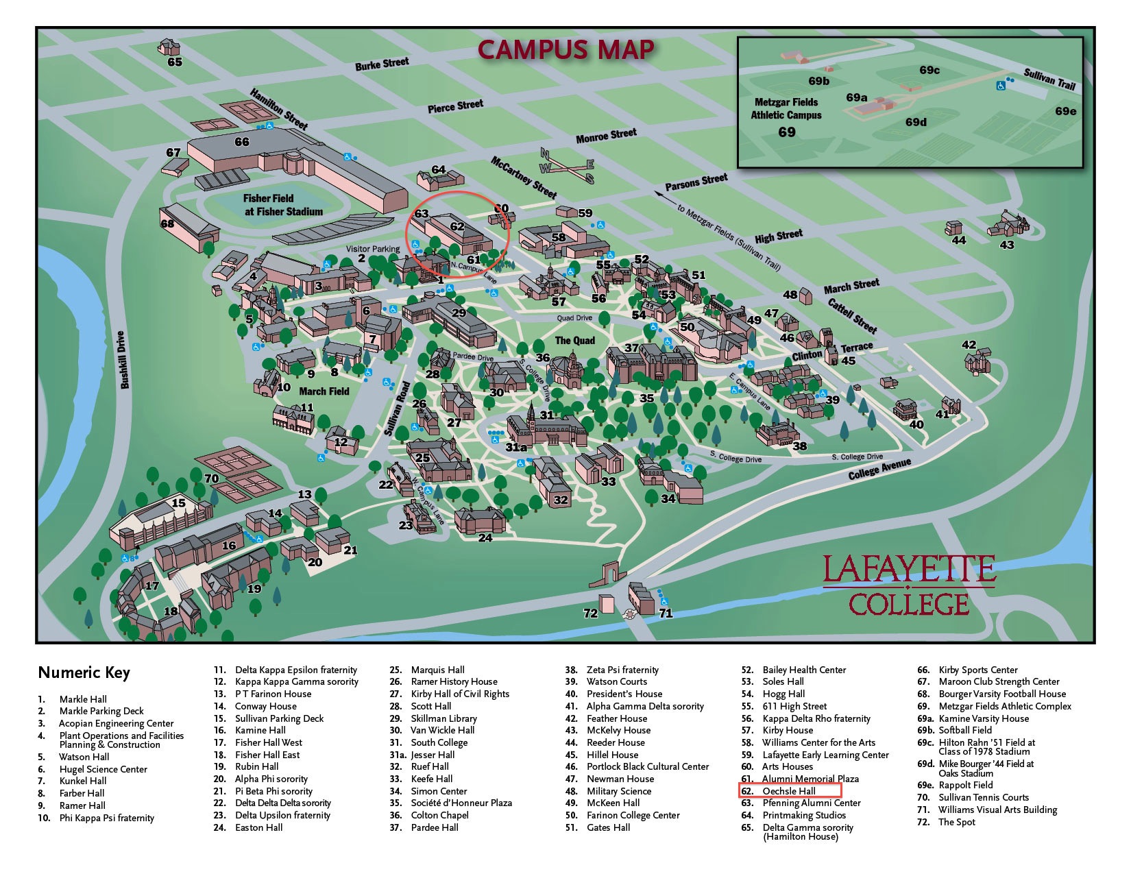 Campus Map Lafayette Kids Lab