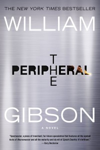 The faux steel book cover for William Gibson's book, The Peripheral.