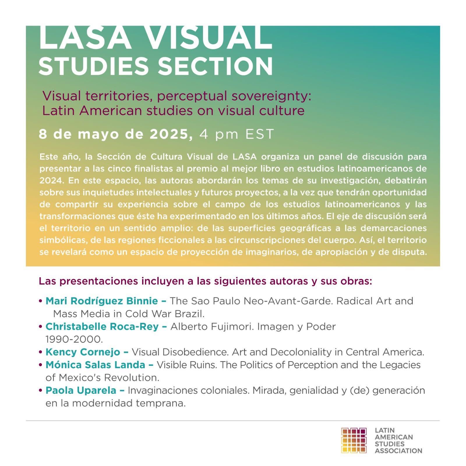 Visible Ruins: LASA Visual Studies Section Book Prize Finalist